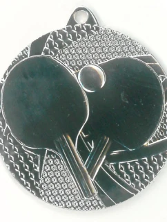 Stříbrná medaile - stolní tenis - ocelová medaile