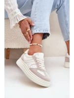 Dámské Tenisky Na Platformě Béžové model 21688256 - Boto Dámské Tenisky Na Platformě Béžové model 21688256 - Boto