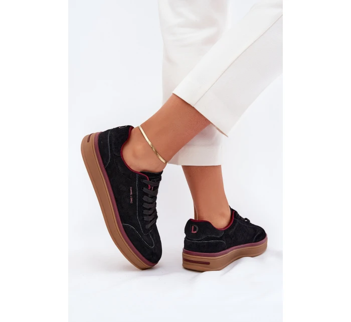 Semišové Dámské Tenisky Černé model 21703330 - Daniel Lopez Just Dare Semišové Dámské Tenisky Černé model 21703330 - Daniel Lopez Just Dare