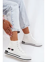 Dámské vysoké tenisky na platformě bílé model 22107436 - Boto