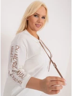 Bluzka RV BZ model 20742474 biało brązowy - FPrice Bluzka RV BZ model 20742474 biało brązowy - FPrice