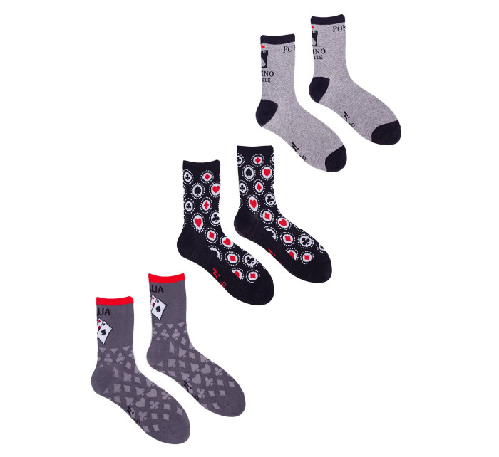 Yoclub Pánské ponožky 3-Pack SKA-0071F-AA00-002 Multicolour