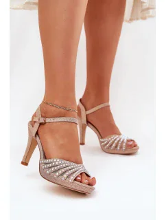 Sandály na podpatku model 209927 Step in style