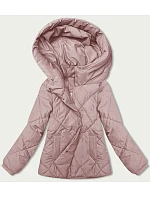 Růžová dámská bunda pro přechodné období model 21246660 - J.STYLE Růžová dámská bunda pro přechodné období model 21246660 - J.STYLE