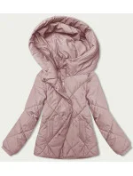 Růžová dámská bunda pro přechodné období model 21246660 - J.STYLE