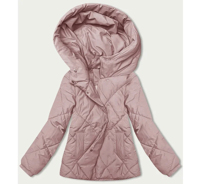 Růžová dámská bunda pro přechodné období model 21246660 - J.STYLE