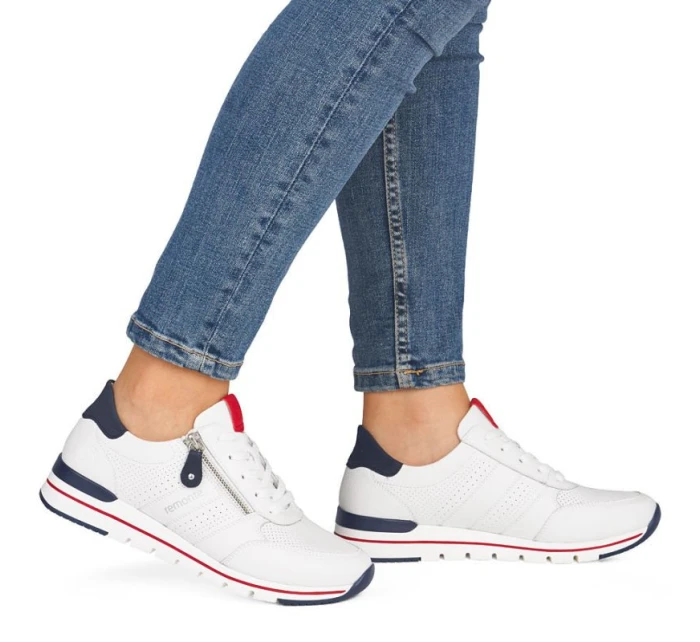 Remonte Rieker R6705-82 bílá kožená sportovní polobotka Remonte Rieker R6705-82 bílá kožená sportovní polobotka