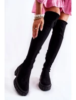 Dámské semišové boty Černá model 21593733 - Boto