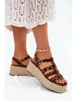 Dámské sandály s pásky a pletením model 21698921 - Boto