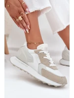 Dámské Kožené Sneakersy Big Star model 21705953 HiPoly System Bílé - Big Star Shoes Dámské Kožené Sneakersy Big Star model 21705953 HiPoly System Bílé - Big Star Shoes