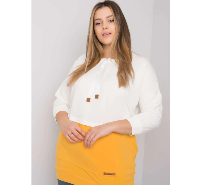 Mikina RV BL 6845.51P bílá a žlutá