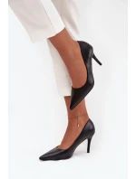 Dámské lodičky z eko kůže Sivana – černé Dámské lodičky z eko kůže Sivana – černé