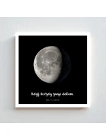 Personalizovaný plakát v rámu - čtverec 20x20 - měsíční fáze