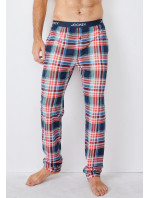 Pánské pyžamové kalhoty 500756H 378 červenomodré káro - Jockey