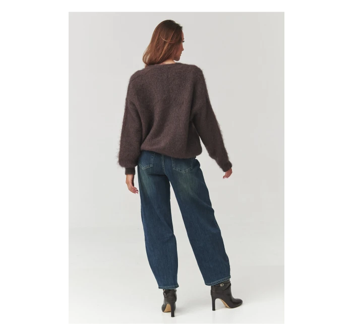 Svetr na zapínání  model 219736 Makadamia