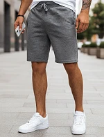 Pánské krátké teplákové šortky tmavě šedé FashionStreet SX2281