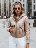 Dámská prošívaná přechodová bunda LILYWOOL camel FashionStreet TY3715
