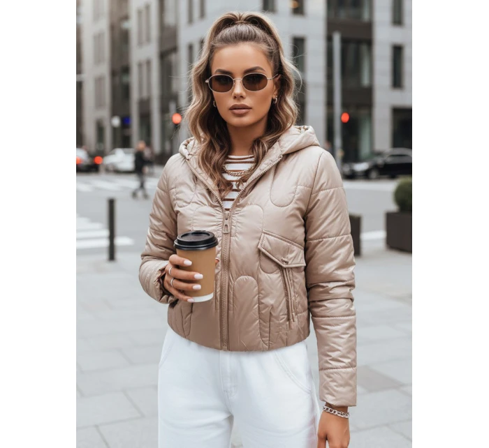 Dámská prošívaná přechodová bunda LILYWOOL camel FashionStreet TY3715
