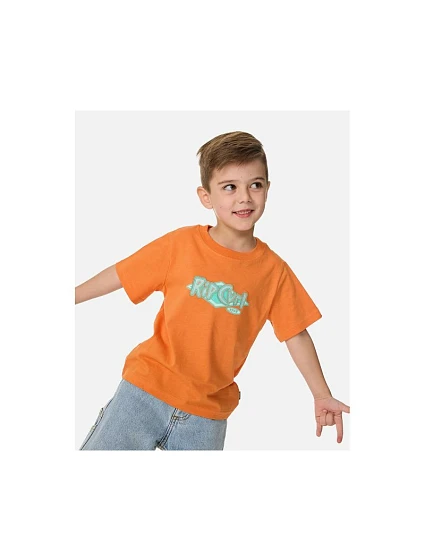 Chlapecké tričko RIP CURL Ride The Wave Logo Tee – Boy, oranžové, dětské