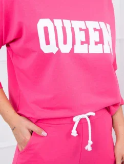 Sada s potiskem Queen fuchsia