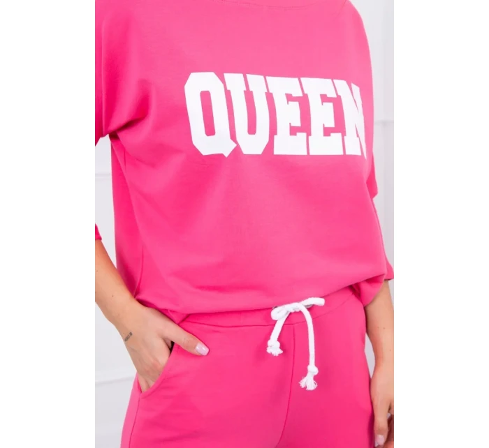 Sada s potiskem Queen fuchsia