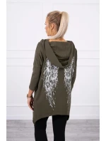 Halenka s model 21755694 potiskem khaki - K-Fashion Halenka s model 21755694 potiskem khaki - K-Fashion