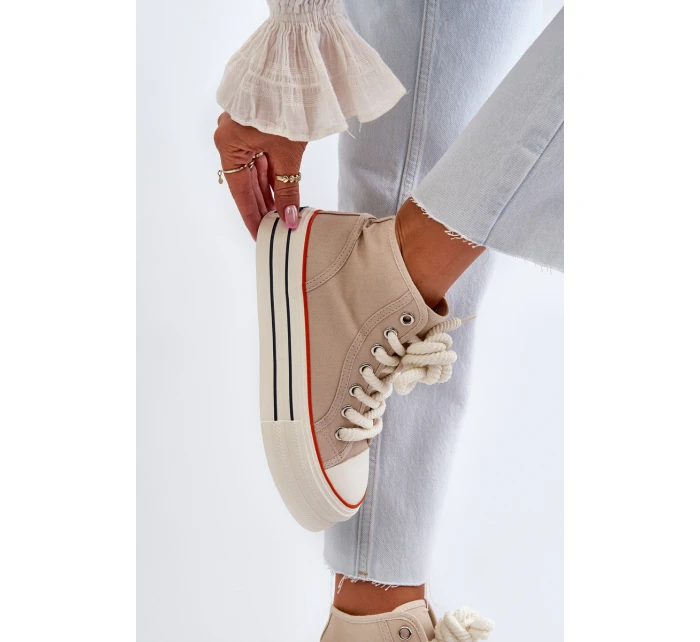 Dámské tenisky na platformě béžové Aineri Dámské tenisky na platformě béžové Aineri