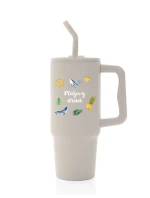 Personalizovaná termoska s barevným víčkem s letním mixem 