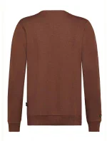 Pánská mikina H10600T21244C3 tmavě hnědá - Sublevel Pánská mikina H10600T21244C3 tmavě hnědá - Sublevel