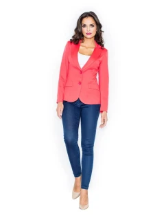 Dámské sako M085 korálová - Figl