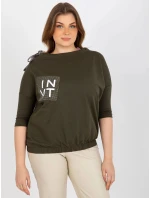 Dámská halenka EM BZ HW 20 478.42P Khaki tmavě zelená - FPrice