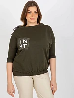 Dámská halenka EM BZ HW 20 478.42P Khaki tmavě zelená - FPrice