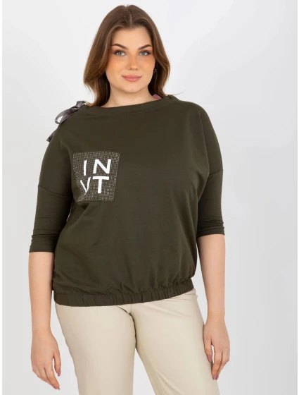 Dámská halenka EM BZ HW 20 478.42P Khaki tmavě zelená - FPrice