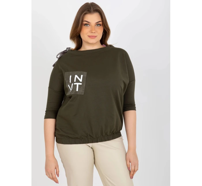 Dámská halenka EM BZ HW 20 478.42P Khaki tmavě zelená - FPrice