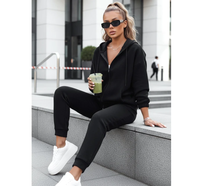 Dámská tepláková souprava AMILIA PREMIUM černá FashionStreet AY0741