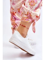 Dámské Klasické Tenisky Bílé a zlatá model 21607873 - EVENTO