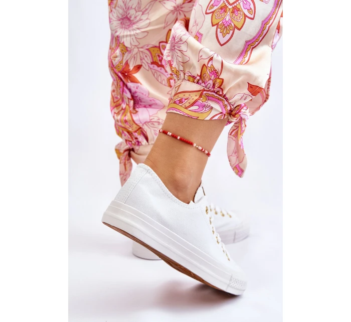 Dámské Klasické Tenisky Bílé a zlatá model 21607873 - EVENTO