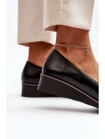 Dámské polobotky na klíně s ozdobou Černé Miliret