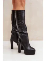 Kozačky na podpatku  model 204663 Step in style