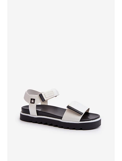Dámské sandály na platformě Big Star model 21655484 Bílé - Big Star Shoes Dámské sandály na platformě Big Star model 21655484 Bílé - Big Star Shoes