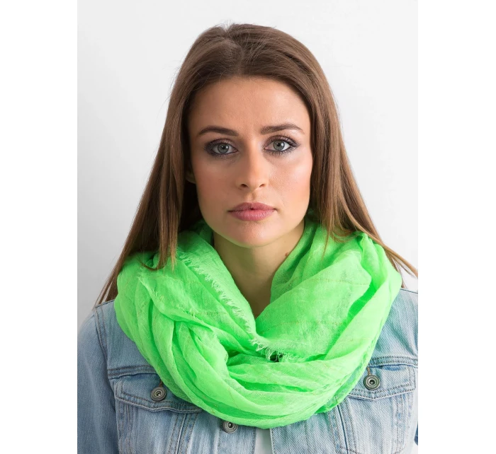 Šátek AT CH ST model 15090486 fluo zelený - FPrice