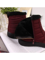 Dámské nepromokavé sněhové boty  Vínová NEWS model 19368052 - Inello