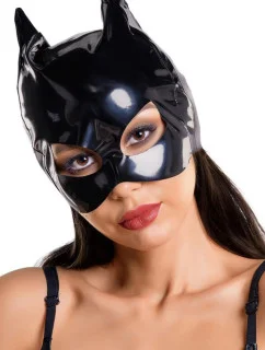 Dámská sexy erotik maska Erolanta 955020 Černá - Glossy