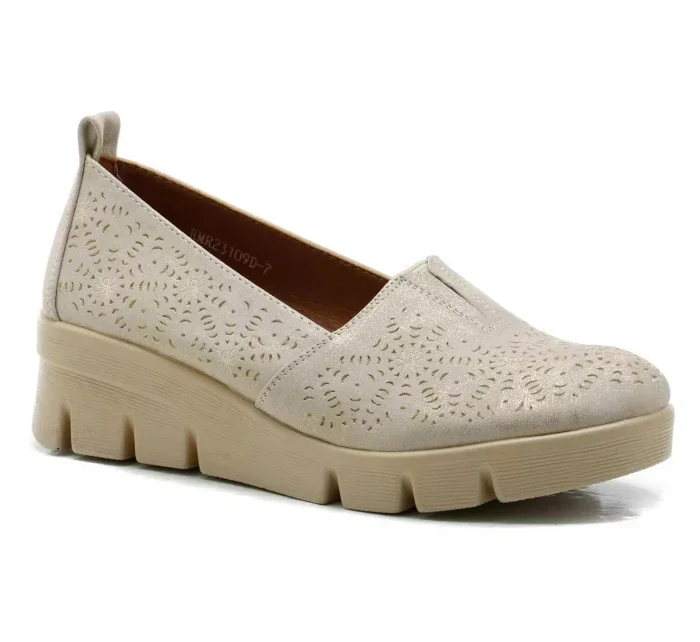 Dámské polobotky RMR23109D-7 zlaté - Jezzi