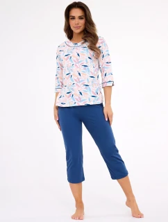 model 21230887 Amelia 2 3/4 M2XL dámské pyžamo - Cornette