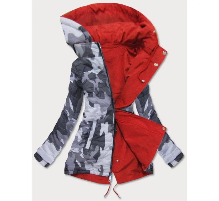 Oboustranná dámská bunda parka s kapucí model 14675063 - SPEED.A