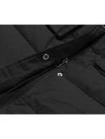 Černá péřová dámská zimní bunda (CAN-865)