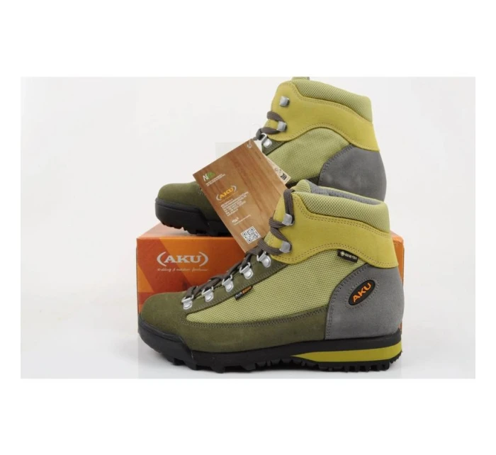 dámské trekové boty Ultralight Goretex model 21948143 kotníkové šedé zelené dámské - Aku