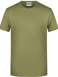 8008 Pánské tričko z bio bavlny model 22437952 khaki - Daiber