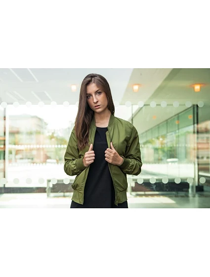BY 044 Dámská bomber bunda model 22415693 black - Build your Brand BY 044 Dámská bomber bunda model 22415693 black - Build your Brand